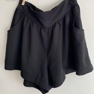 Flowy Black Shorts